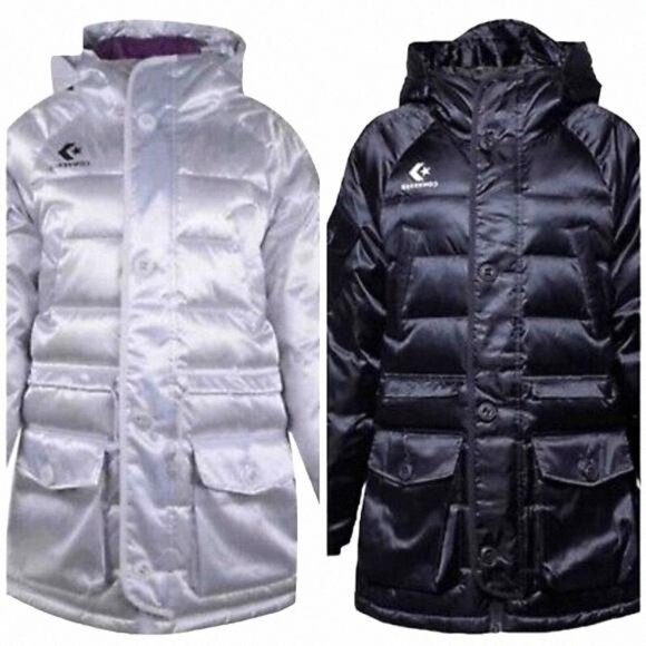 💖MEGA SALE💖 Iridescent Sideline Down Jacket Silver S 10006987-A01 XS - Picture 9 of 9